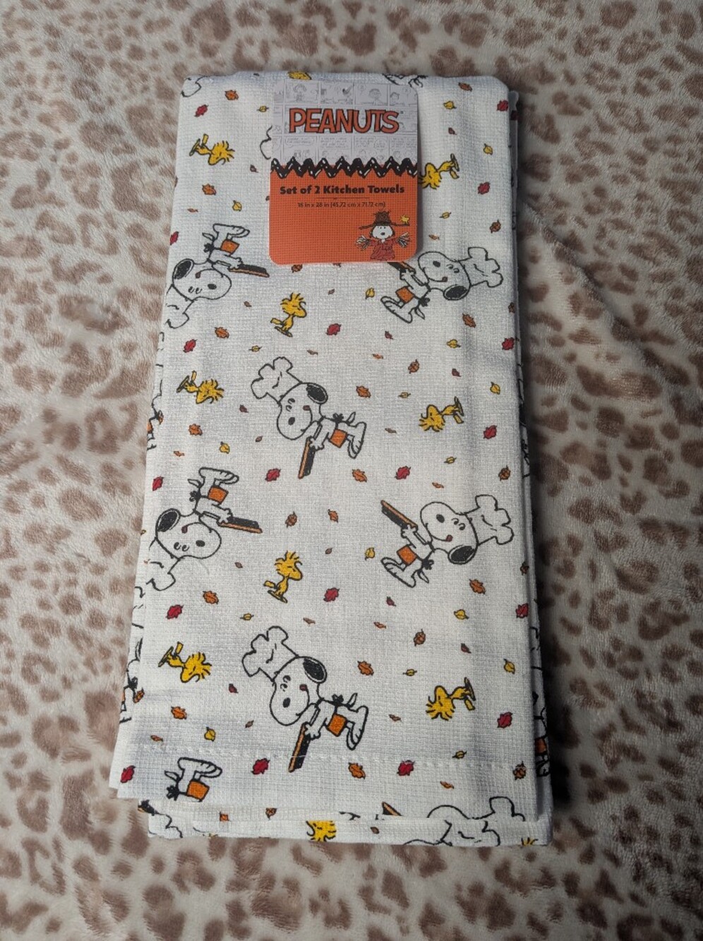 Peanuts Halloween/Fall Kitchen Towel Set of 2